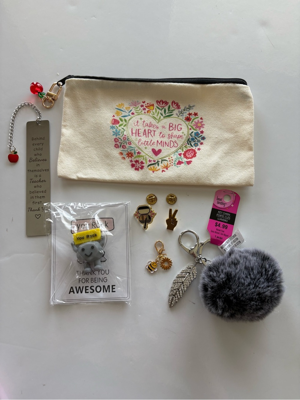 NWOT Lots of accessories. Key chains, pins, stainless bookmark, pencil case.
